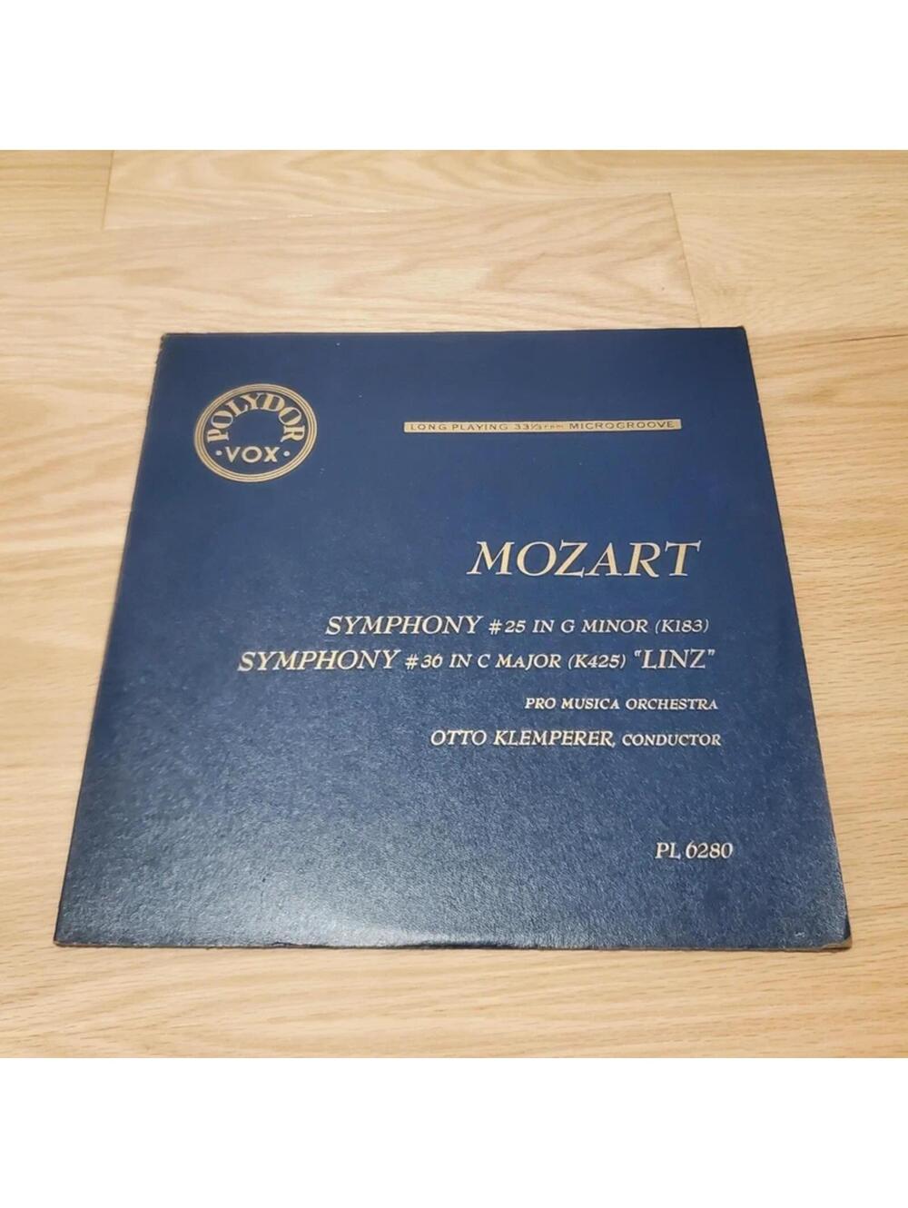 Polydor Mozart Symphony #25 and #26 Record Vinyl